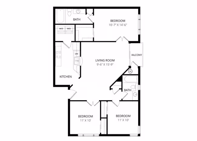 Unit 1063 3023 floor plan